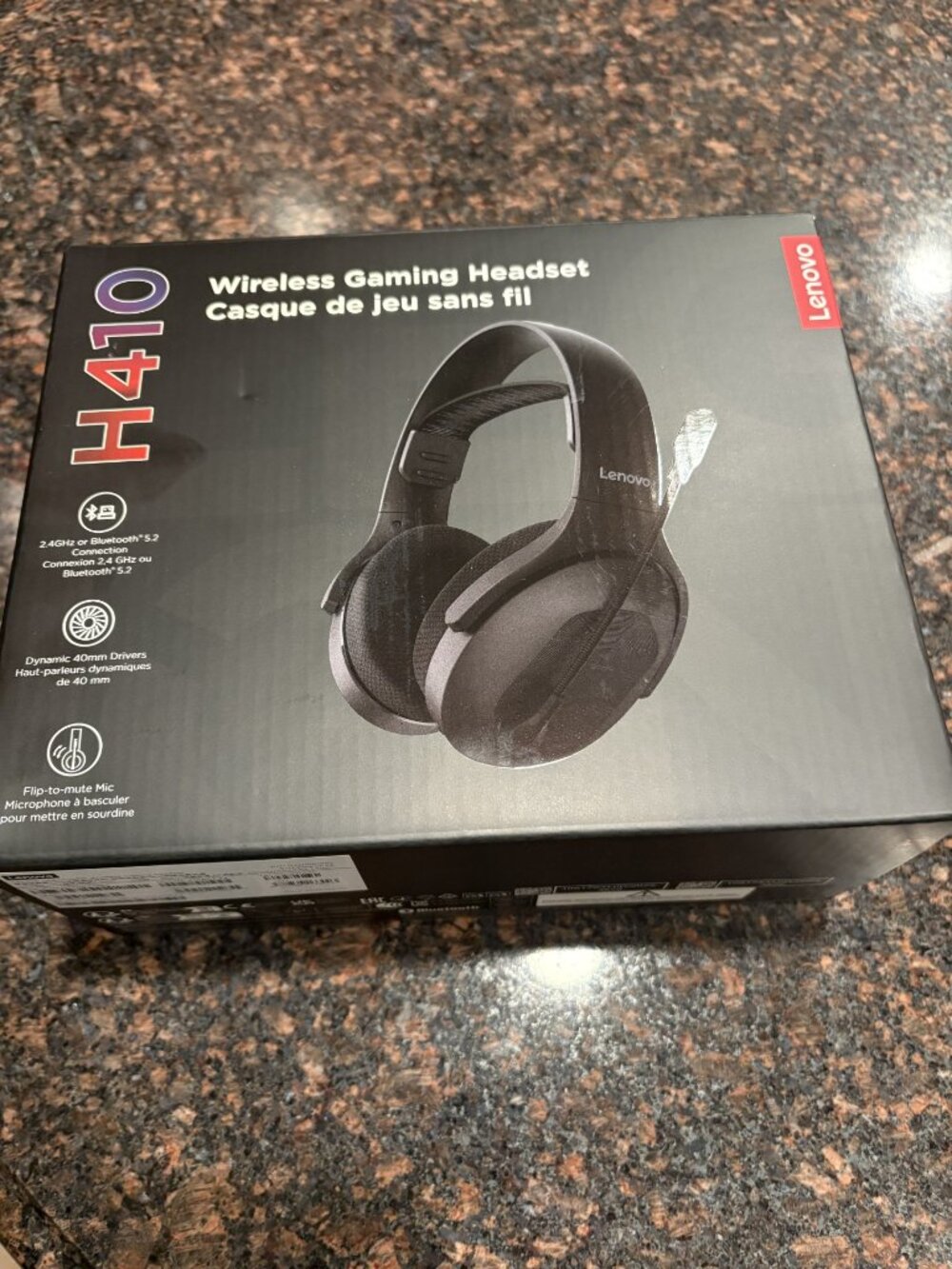 Lenovo Legion H410 Wireless Gaming Headset - Bluetooth 2.4GHz - NEW, SEALED